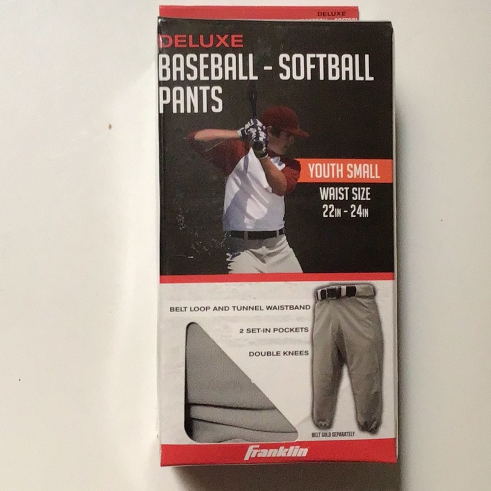 Franklin Gray Baseball Softball Athletic Pants Youth Small NWT